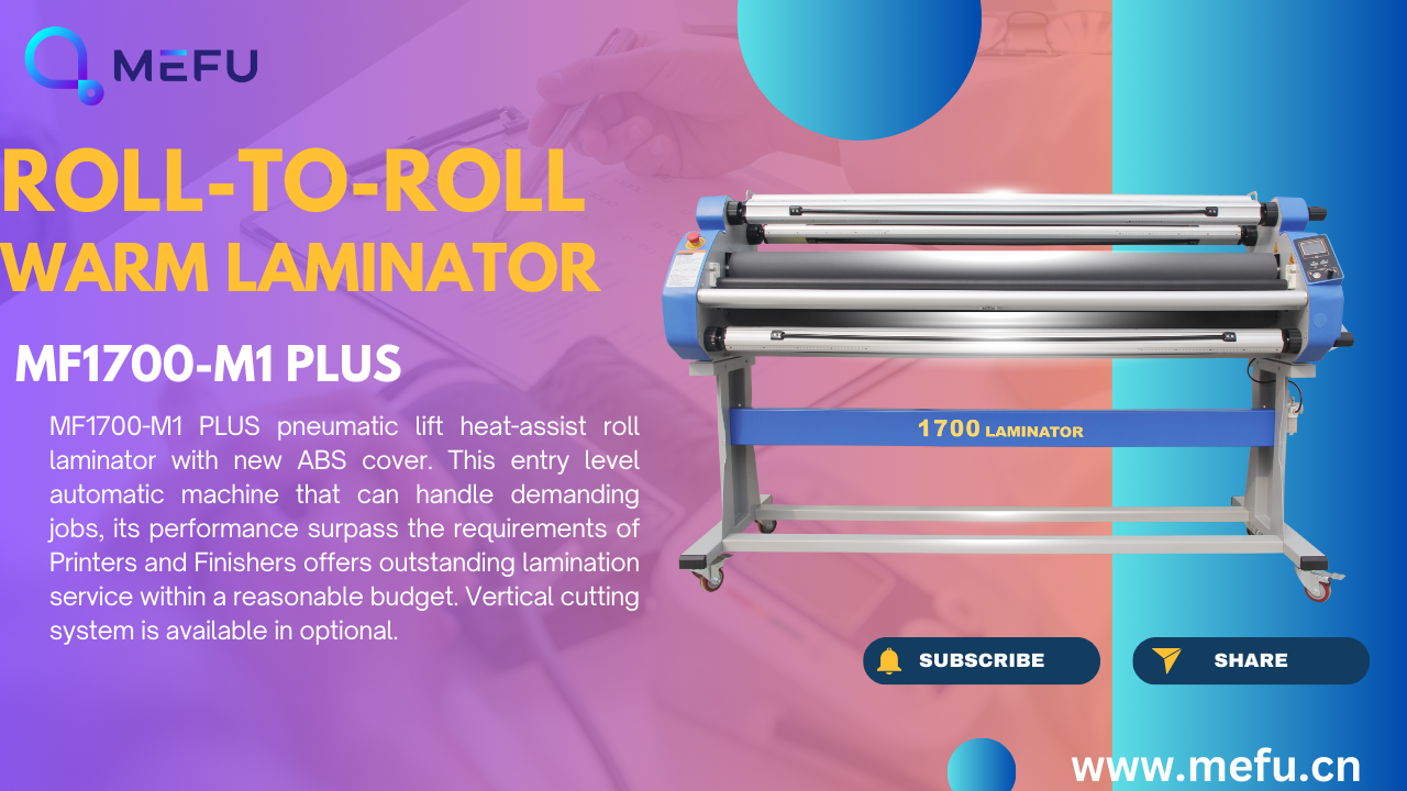 160cm roll to roll warm laminator with pneumatic lifting