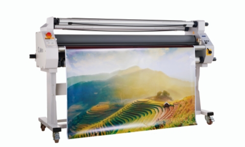 Top heating laminating machine